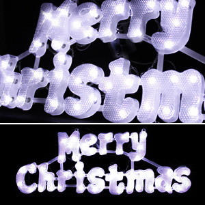 LED 글자 50Cm (백색) -/크리스마스/전구/LED전구/트리/츄리/이쁜/인테리어/디피/장식/매장/소품/용품