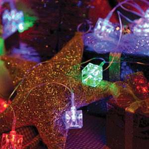 LED 32P 선물 이색투명선 (칼라)-3m -/크리스마스/전구/LED전구/트리/츄리/예쁜/인테리어/디피/장식/매장/소품/용품/은은한