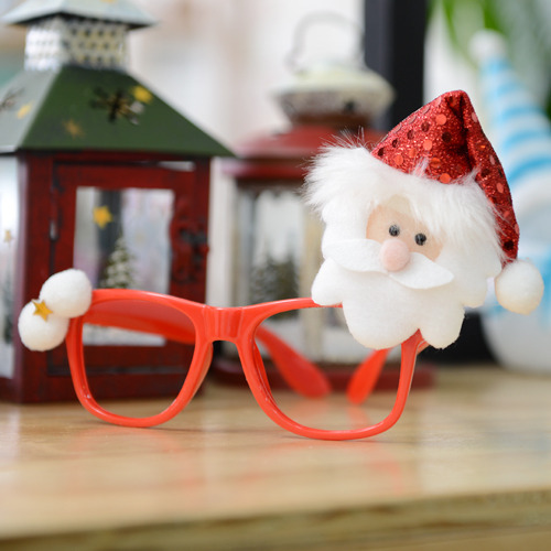 산타달린 안경 -/크리스마스/산타/선글라스/소품/머리소품/루돌프/안경/머리핀/소품/싼타/눈사람/트리/설정/백곰/솜방울/머리띠/점등/LED/루돌프/용품