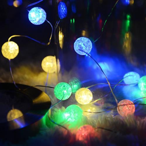 LED 칼라 캔디볼 건전지전구 20P -/코튼볼/크리스마스/램프볼/홈데코/이쁜/볼/led/램프/라이트/조명/장식/촛불/데코용품/장식용품/파티용품/알전구