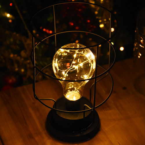 LED 철재 인테리어 와이어 건전지(밧데리)전구 원통형 -/크리스마스전구/LED전구/트리전구/츄리전구/예쁜전구/트리용품/전구/크리스마스/데코